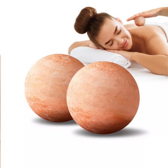 Lomi Hot + Cold Therapy Himalayan Salt Pad + Massage Balls 3-in-1 NEW! - Picture 5 of 9